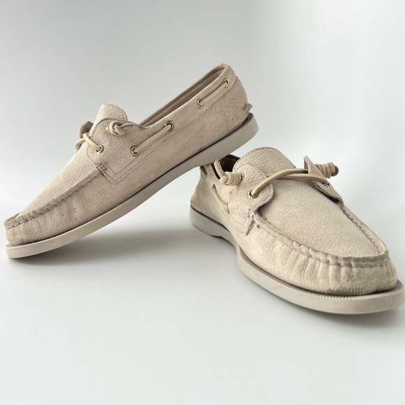 Sperry Sz 8.5 original A/O Vida Serpent women’s Boat Top Sider Preppy  Nubuck - Picture 3 of 16